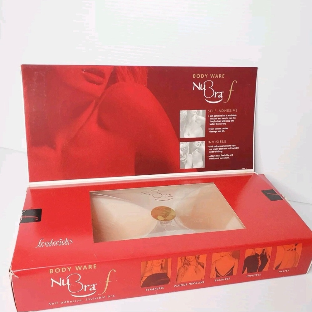 Fredrick's Of Hollywood Nu Bra Size B Nude Self Adhesive Invisible Bra